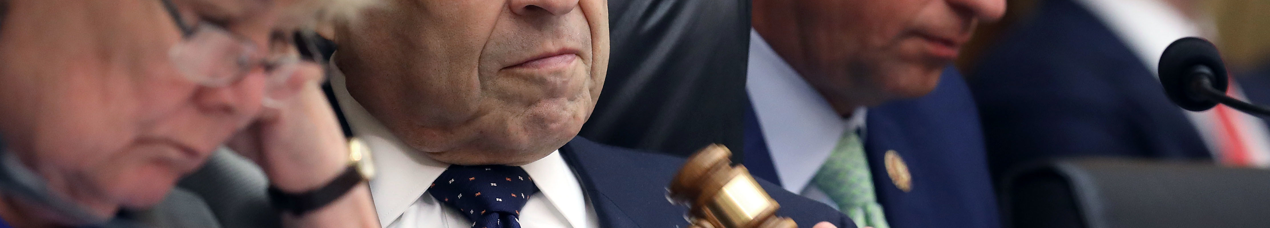 House Judiciary Committee Chairman Jerrold Nadler (D-NY) presides over a mark-up hearing where members may vote to hold Attorney General William Barr in contempt of Congress for not providing an unredacted copy of special prosecutor Robert Mueller's report in the Rayburn House Office Building on Capitol Hill May 08, 2019 in Washington, DC.