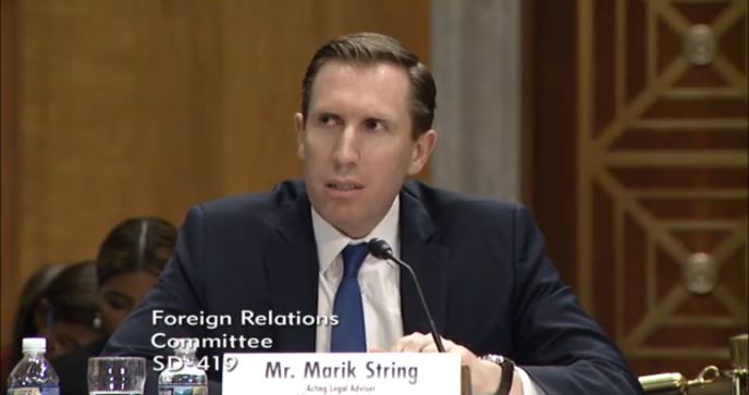 What the State Department Legal Adviser Promised Congress on Iran