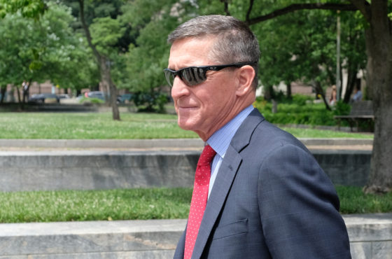 Michael Flynn leaves the E. Barrett Prettyman U.S. Courthouse on June 24, 2019 in Washington, DC.
