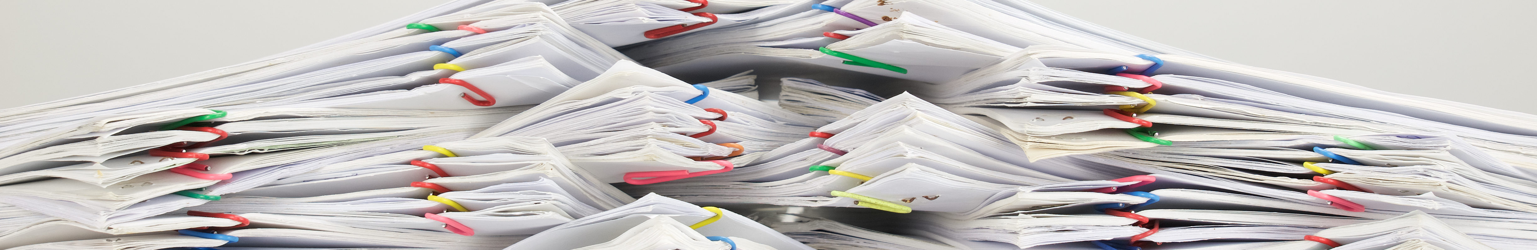 Stacked Files On Table