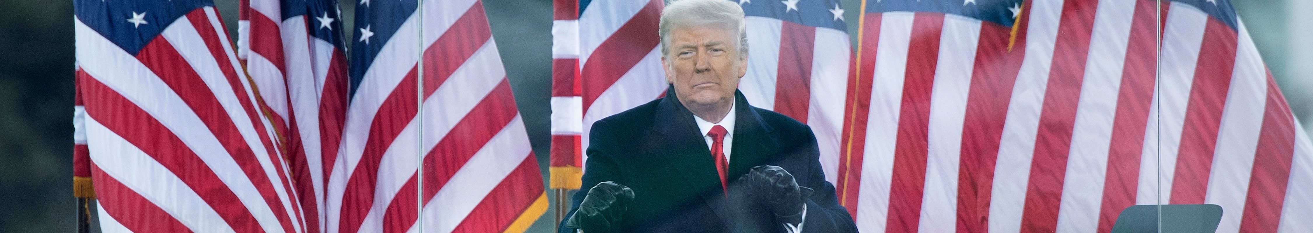 Trump speaks to supporters from The Ellipse near the White House on January 6, 2021, in Washington, D.C.