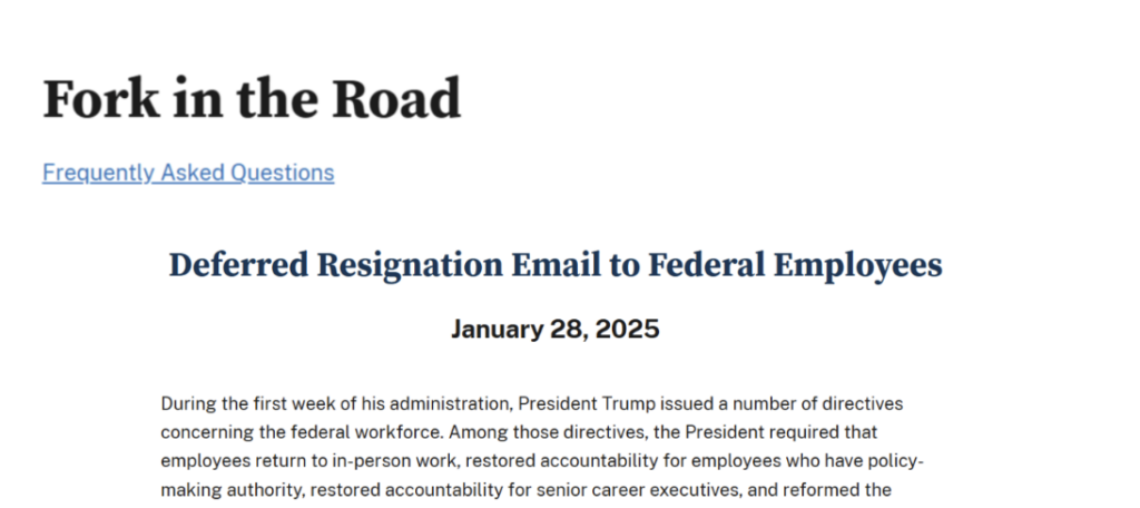 Beware the "Deferred Resignation" Offer: A Legally Dubious Proposal for Federal Employees
